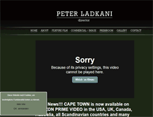 Tablet Screenshot of peterladkani.com